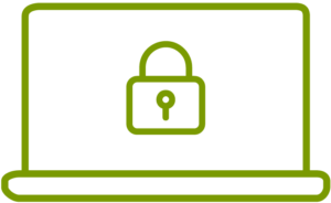 Managed cyber security services icon.