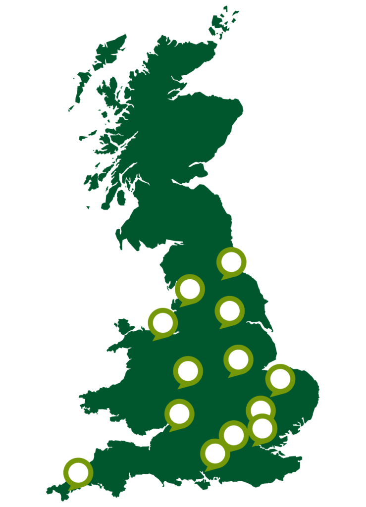 Croft managed service provider UK location map