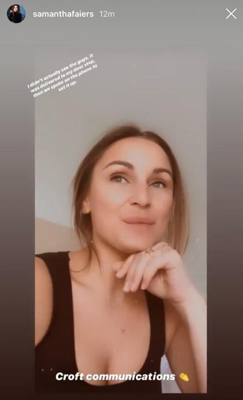 Keeping Connected during Covid image of Sam Faiers
