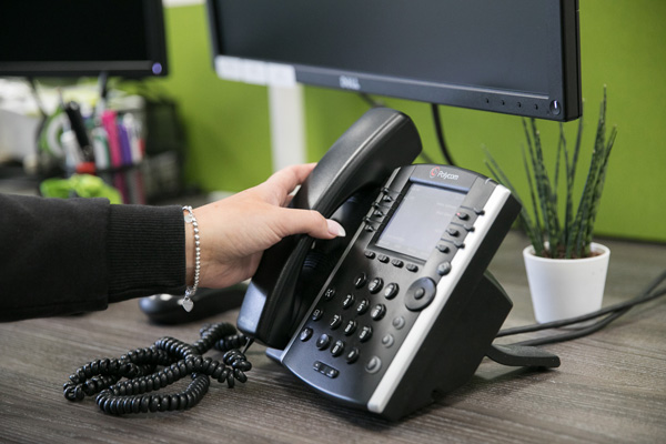 Business telecoms desk phone