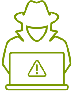 Croft enterprise proactive threat hunting green icon.