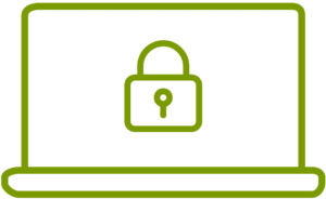 Croft small business IT cyber security green icon