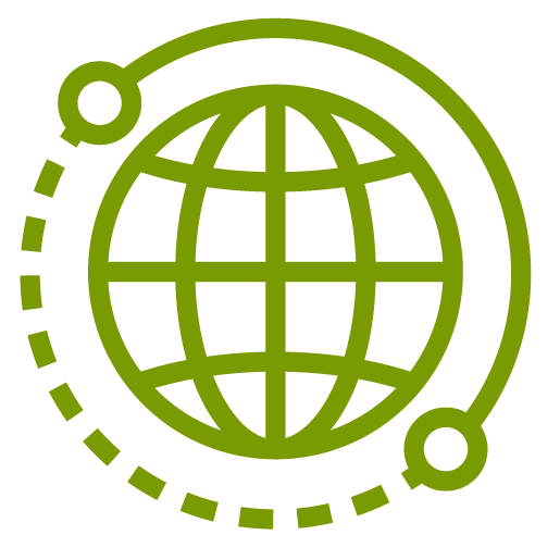 8x8 partner global reach icon