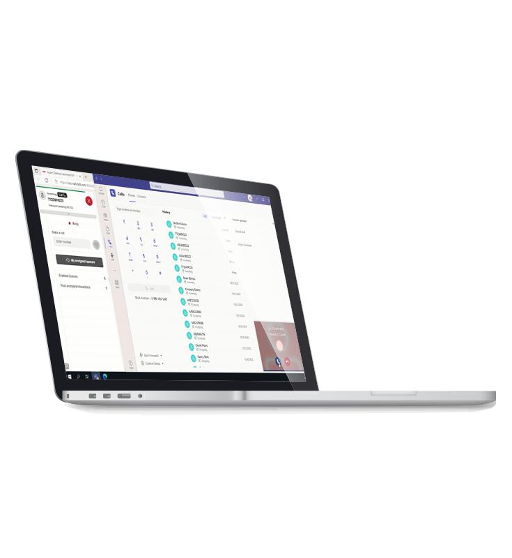 8x8 Contact Centre for Microsoft Teams