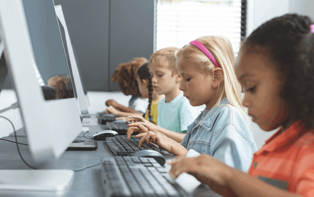 Penetration testing for education protecting students working at desktop computers