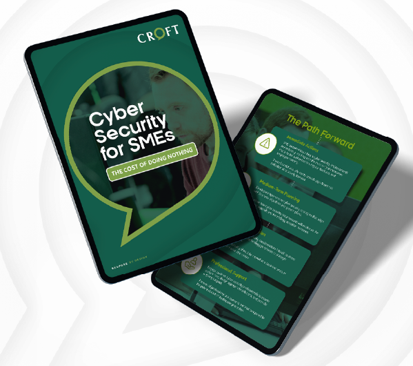 Croft cyber security white paper displayed on an iPad