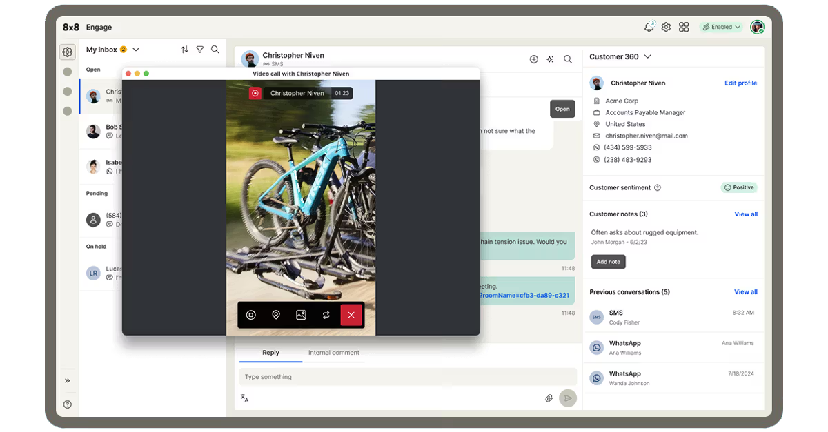 What is 8×8 Engage and How Can It Improve the Customer Experience?